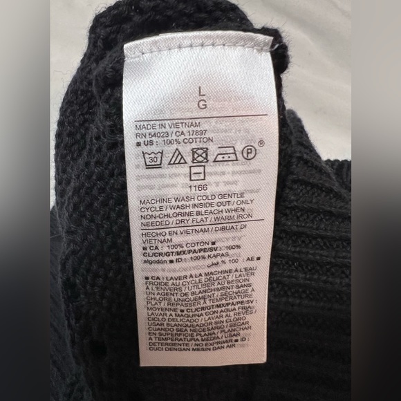 NWT Old Navy Black Crochet Tank Top - Picture 5 of 6